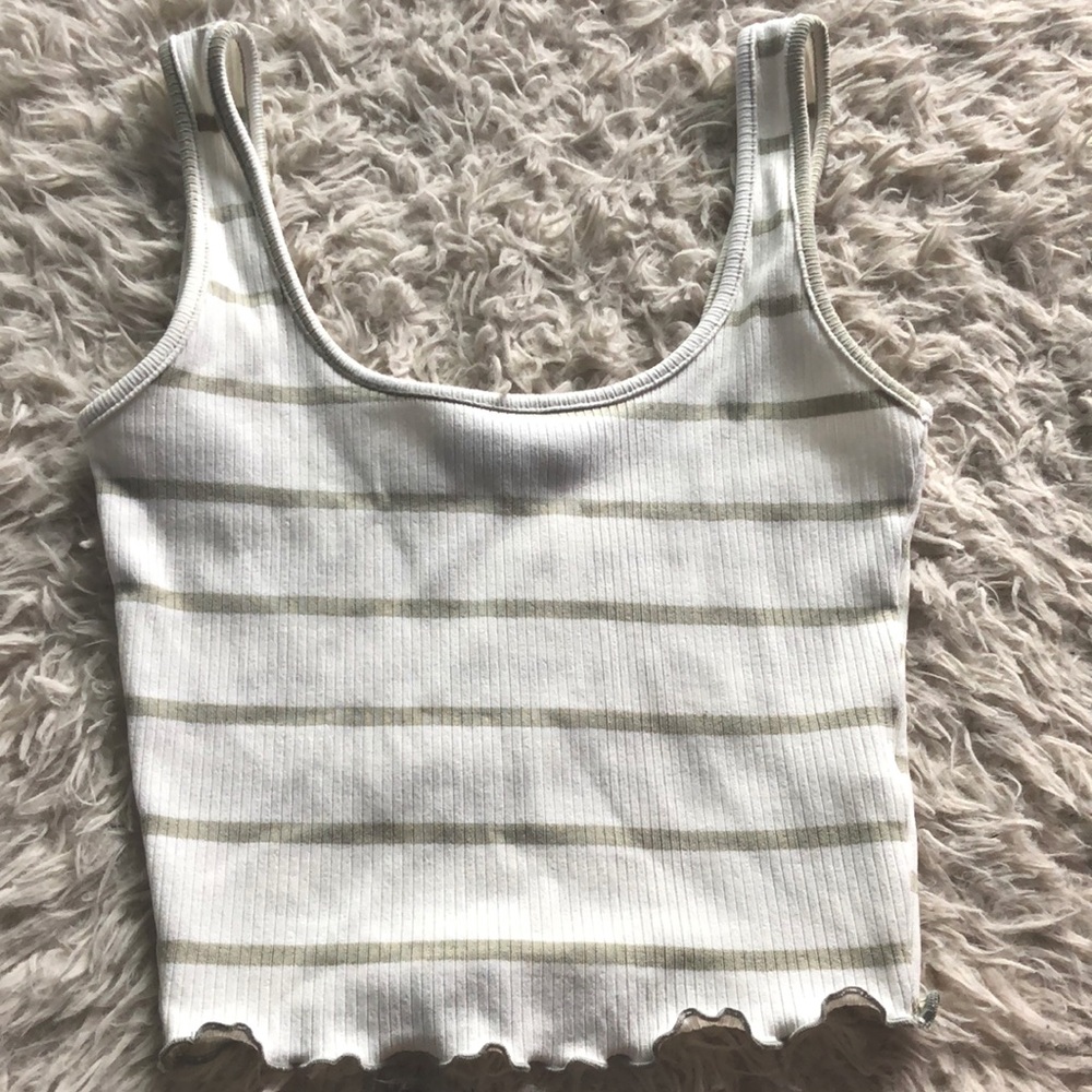 XS women’s blouse. Light green mix with white.